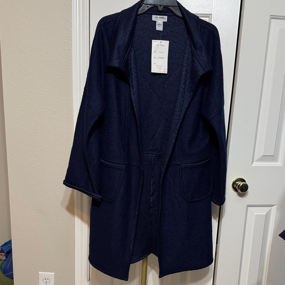 Elegant Navy Trench Coat
